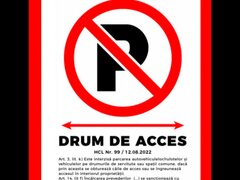 Placuta pentru drum de acces privat conform legislatie